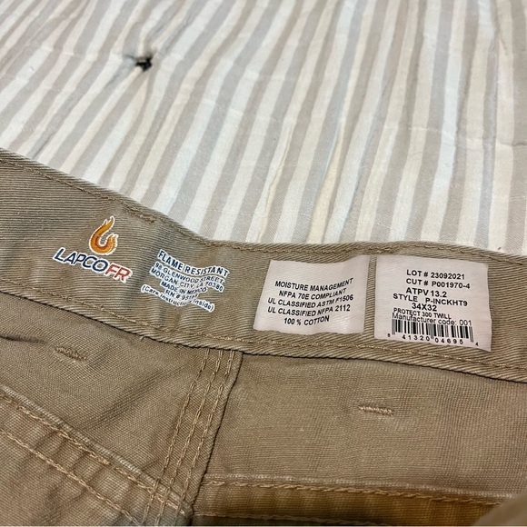Lapco FR khaki cargo pants - 4 pairs - 34 x 32 - Picture 7 of 14